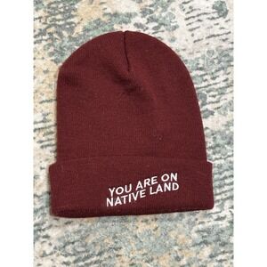 Beanie "You Are On Native Land" YP Classics